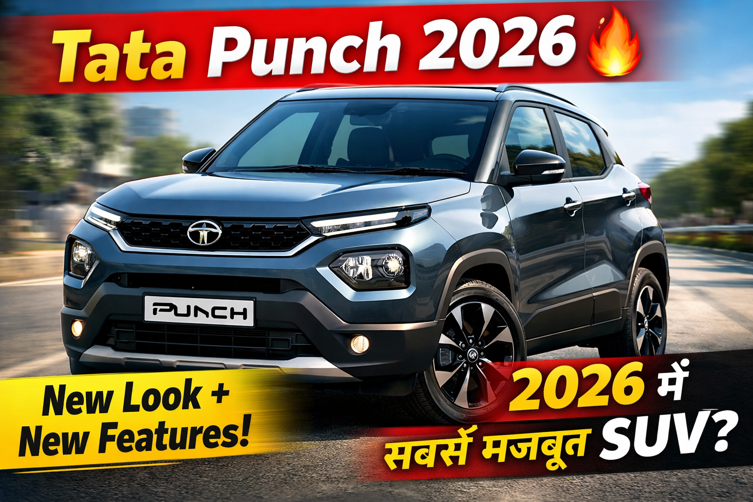 Tata Punch 2026 new model thumbnail showing updated design and SUV loo